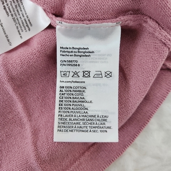 H&M Pink Girls Sweater Dress. Size 3-4T. New. B - Picture 5 of 5